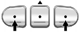 1. Press and hold down the two outside buttons until the indicator light begins to flash, after 20 seconds.