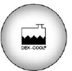 The coolant recovery tank cap has this symbol on it.