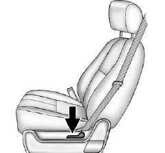 To adjust a manual seatback: