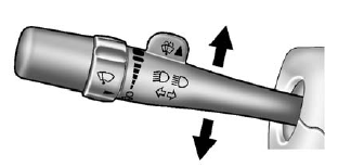 An arrow on the instrument panel cluster flashes in the direction of the turn or lane change.