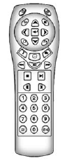 To use the remote control, aim it at the transmitter window at the rear of the RSE overhead console and press the desired button. Direct sunlight or very bright light could affect the ability of the RSE transmitter to receive signals from the remote control. If the remote control does not seem to be working, the batteries might need to be replaced. See “Battery Replacement” later in this section.