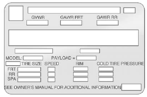 Certification/Tire Label