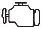 If the malfunction indicator lamp comes on and stays on while the engine is running, this indicates that there is an OBD II problem and service is required.