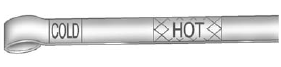 5. Safe operating level is within the HOT cross hatch band on the dipstick. If the fluid level is not within the HOT band, and the transmission temperature is between 71°C and 93°C (160°F and 200°F), add or drain fluid as necessary to bring the level into the HOT band. If the fluid level is low, add only enough fluid to bring the level into the HOT band. It does not take much fluid, generally less than 0.5 L (1 pint). Do not overfill.