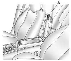 For vehicles with a center console storage, use the lever (A) on the front to