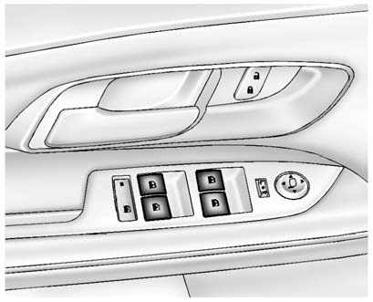 The power windows work when the ignition is in ON/RUN or ACC/ ACCESSORY, or in