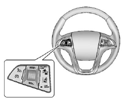 To turn LDW on and off, press the LANE DEPART control on the steering wheel.