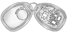 1. Separate the transmitter with a flat, thin object, such as a flat head screwdriver.