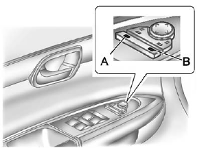1. Press (A) to fold the mirrors out to the driving position.