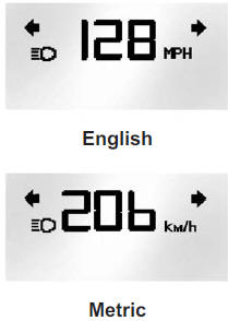 Format Two: This display includes the information in Format One without the transmission information and the outside air temperature.