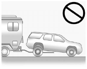 Notice: Towing the vehicle from the rear could damage it. Also, repairs would not be covered by the vehicle warranty. Never have the vehicle towed from the rear.