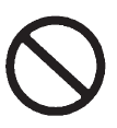 A circle with a slash through it is a safety symbol which means “Do Not,” “Do not do this,” or “Do not let this happen.”