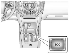 Press the “eco” (economy) button by the shift lever to turn this feature on or