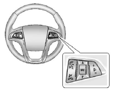 Some audio steering wheel controls can be adjusted at the steering wheel.