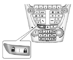 There is a power door lock switch on the instrument panel.