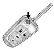 Press the button on the RKE transmitter to extend the key. Press the button and