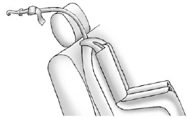 If the position you are using has a fixed headrest or head restraint and you are using a single tether, route the tether over the headrest or head restraint.