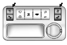Heated and Cooled Seat Buttons Shown, Heated Seat Buttons Similar