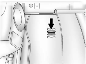 The interior temperature sensor located on the instrument panel to the right of the steering column, measures the temperature of the air inside the vehicle.